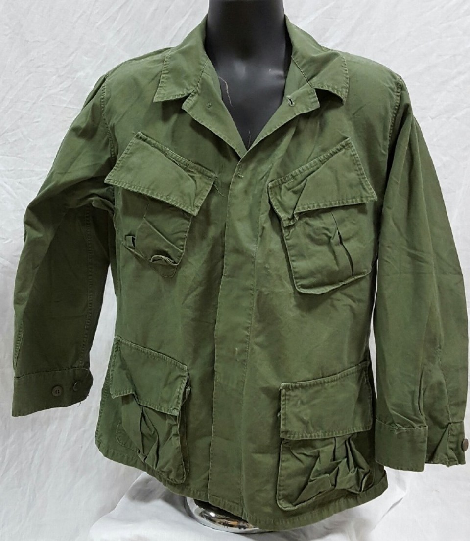 Used 3rd Pattern Poplin Jungle Fatigue Coat (MS) 3rd Pattern Jungle