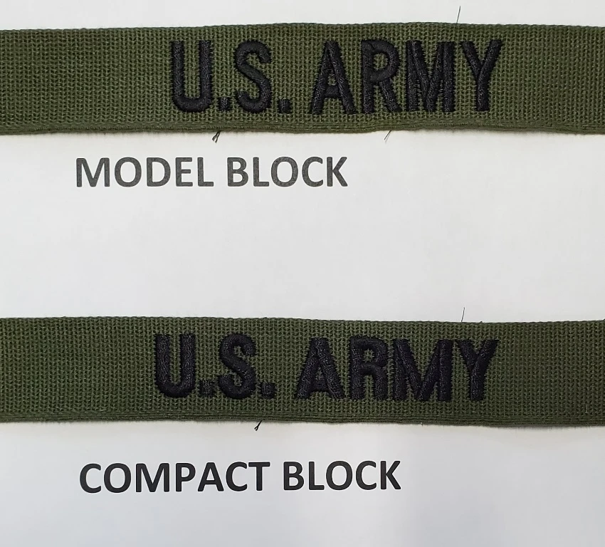 Name Tape, Embroidered, White - Image 4