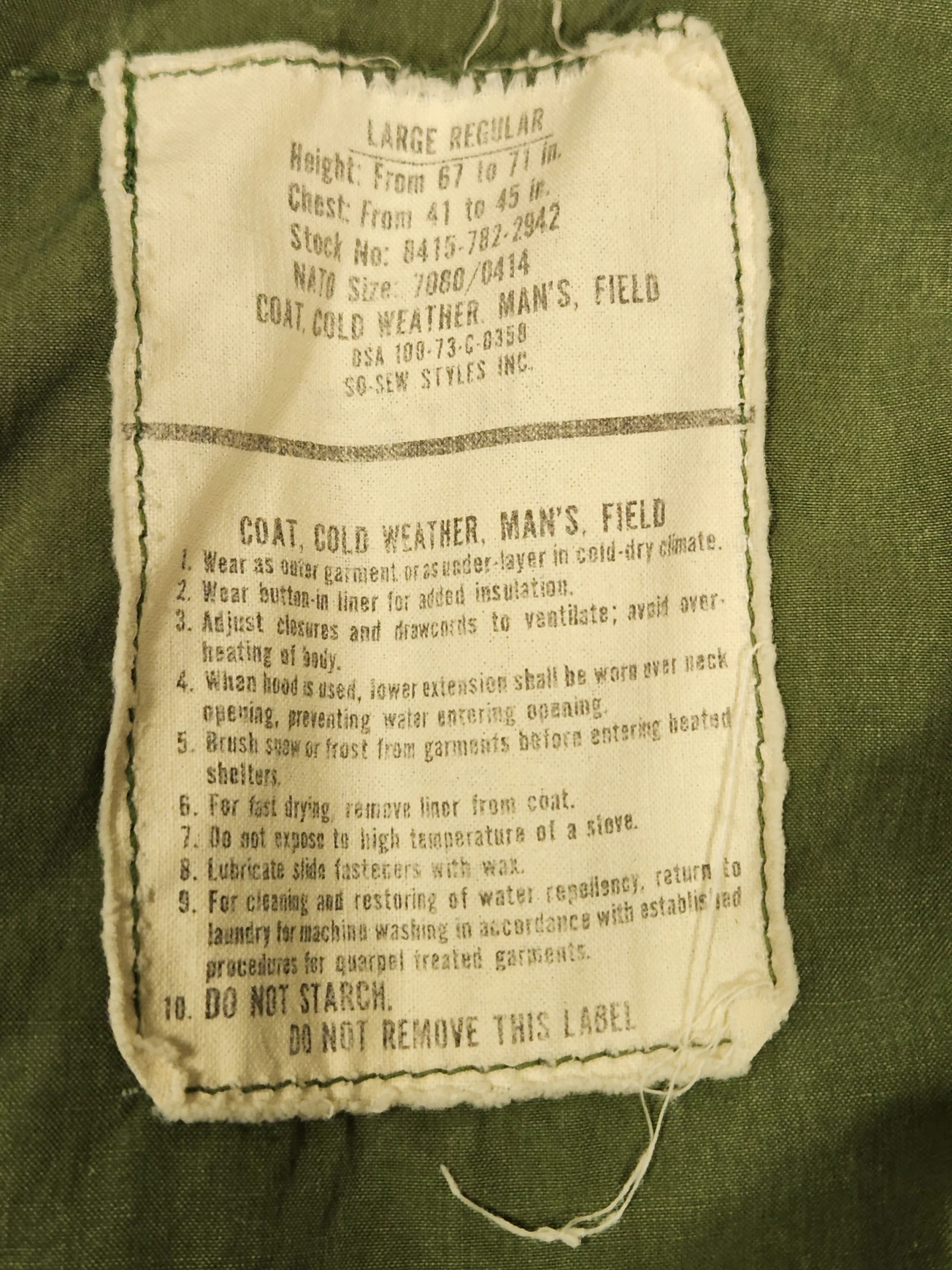 M-65 Field Jacket 1973 (LR) #1 - Image 3