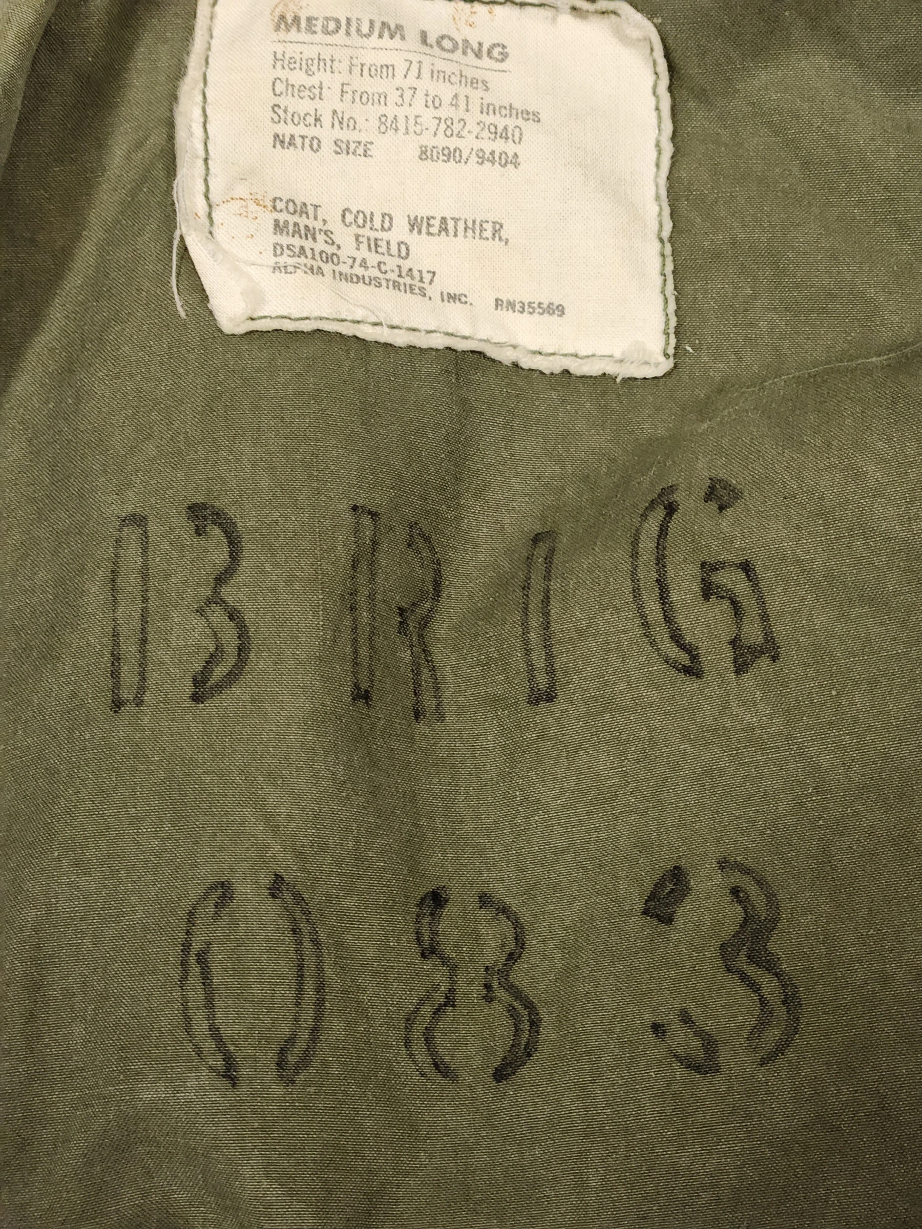 M-65 Field Jacket 1974 (ML) - Image 3