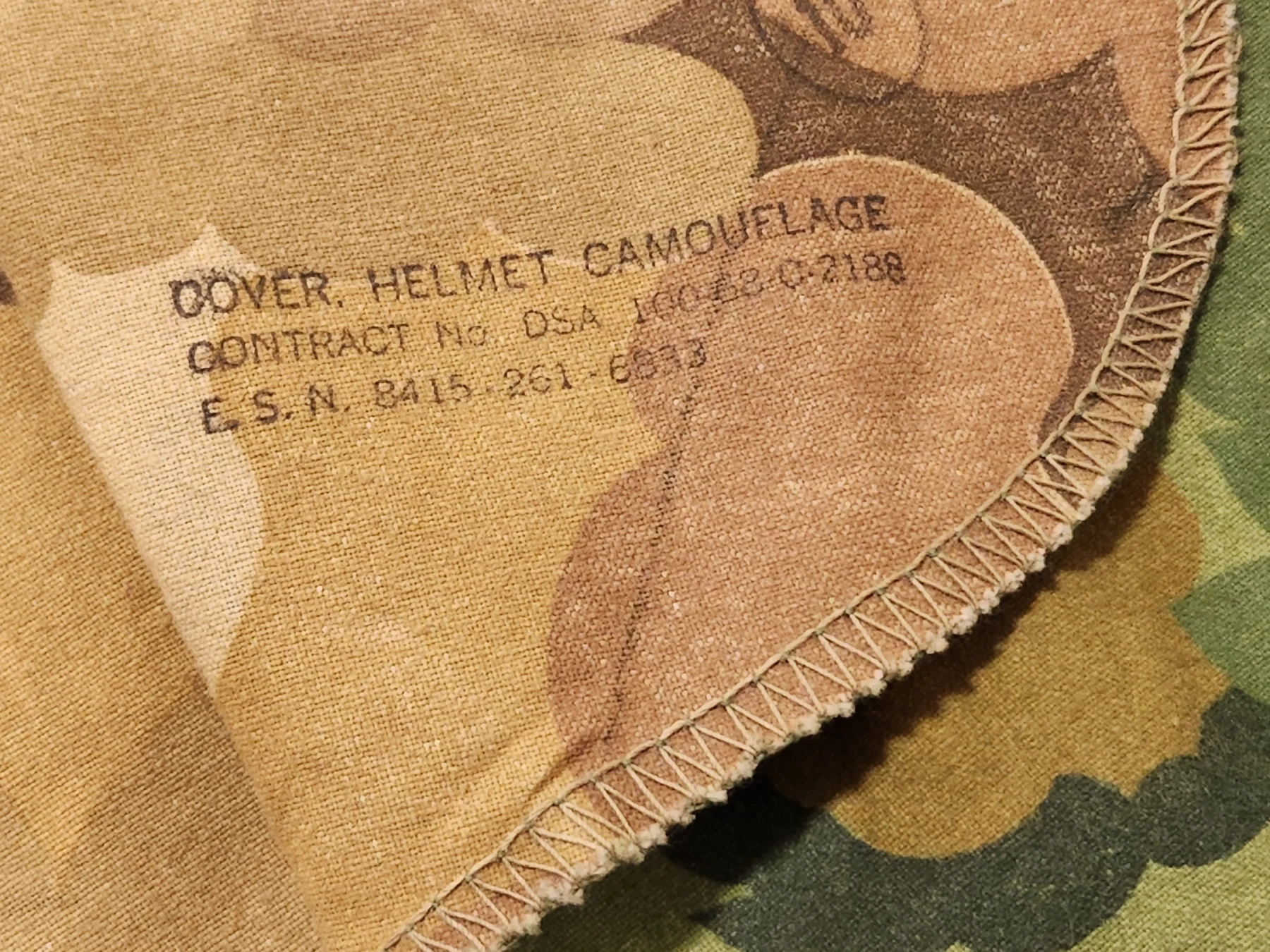 Helmet Cover, Mitchell Pattern, Original (EXC) - Image 2