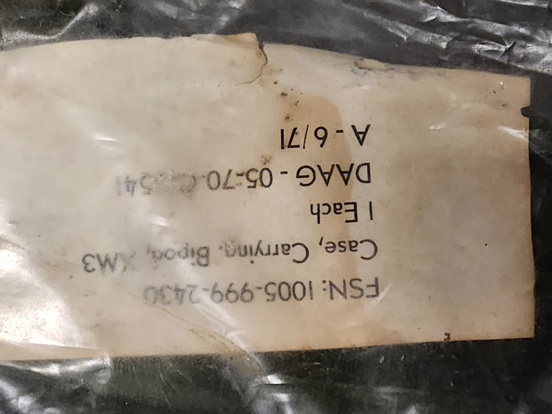 XM3 Bipod Case, Canvas (3rd Pattern), NOS - Image 2