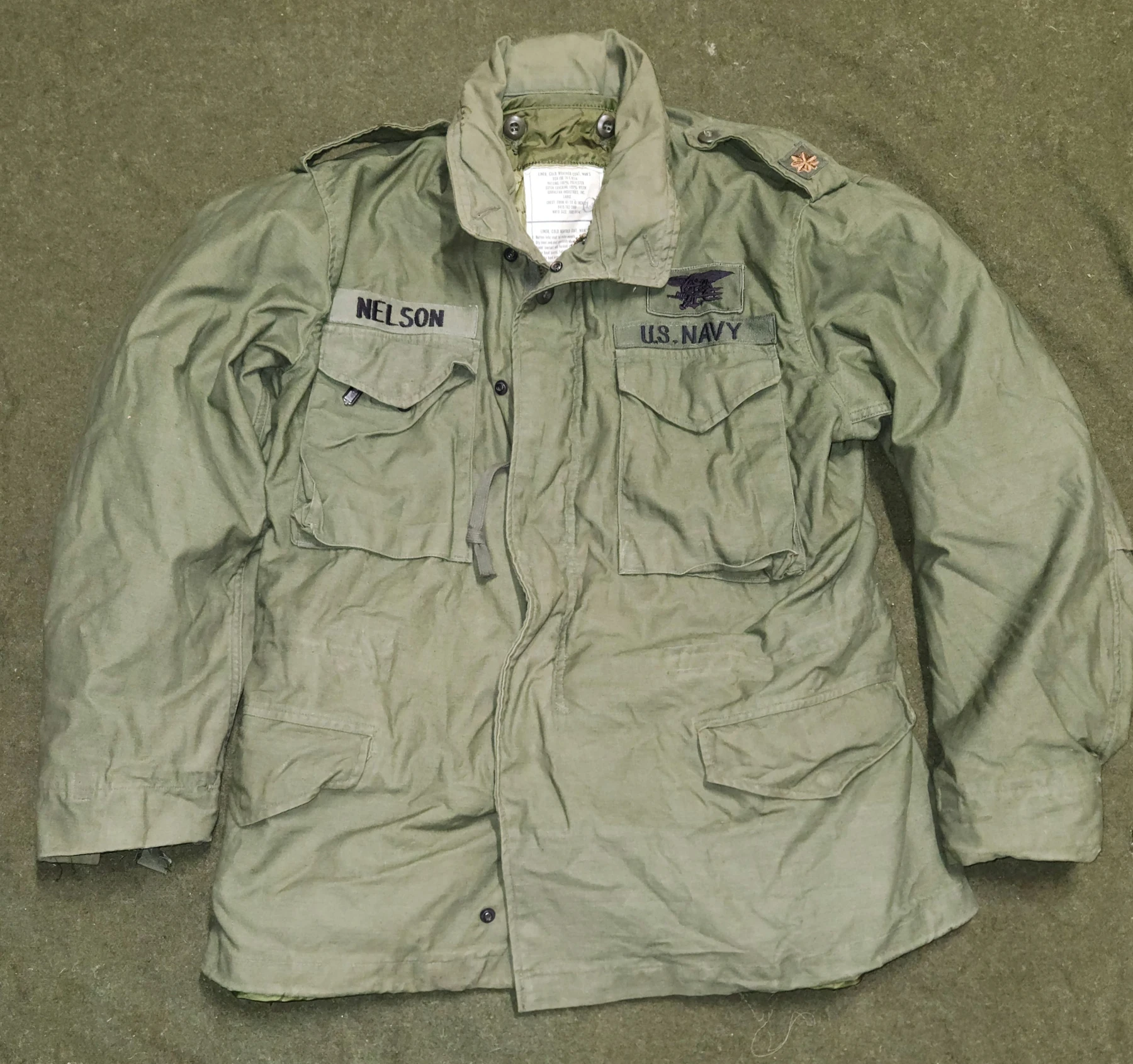 M-65 Field Jacket (MR), Named NAVY SEAL - Image 1