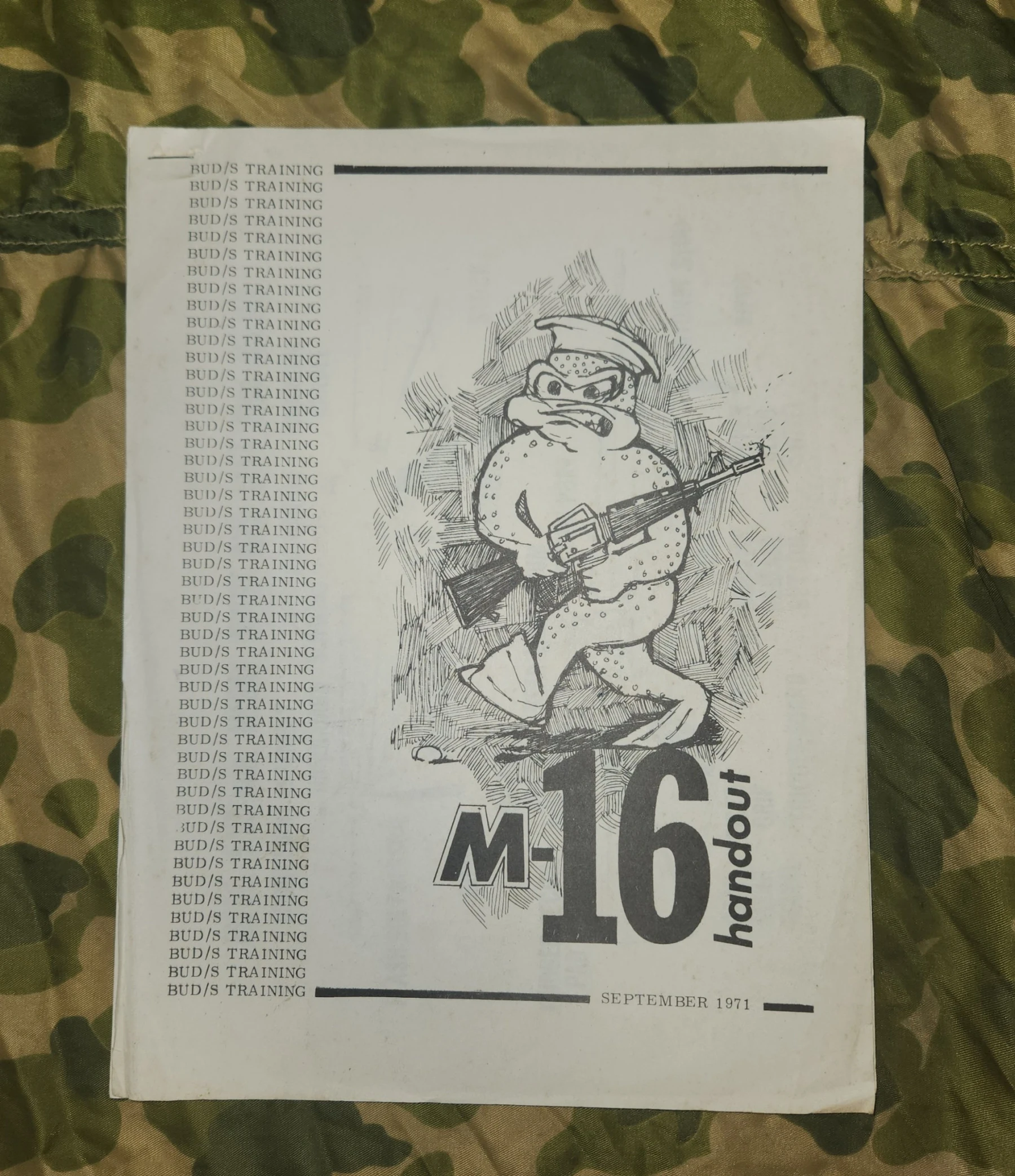 BUDS TRAINING M-16 HANDOUT 1971 (NEW) - Image 5