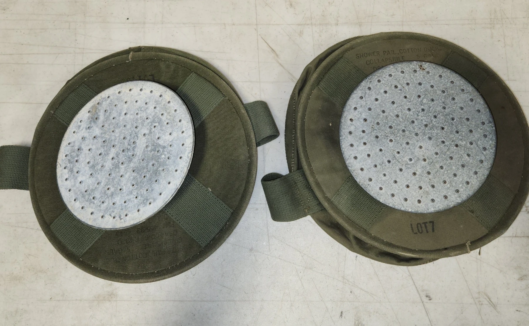 Canvas Shower Bucket, USGI - Image 1