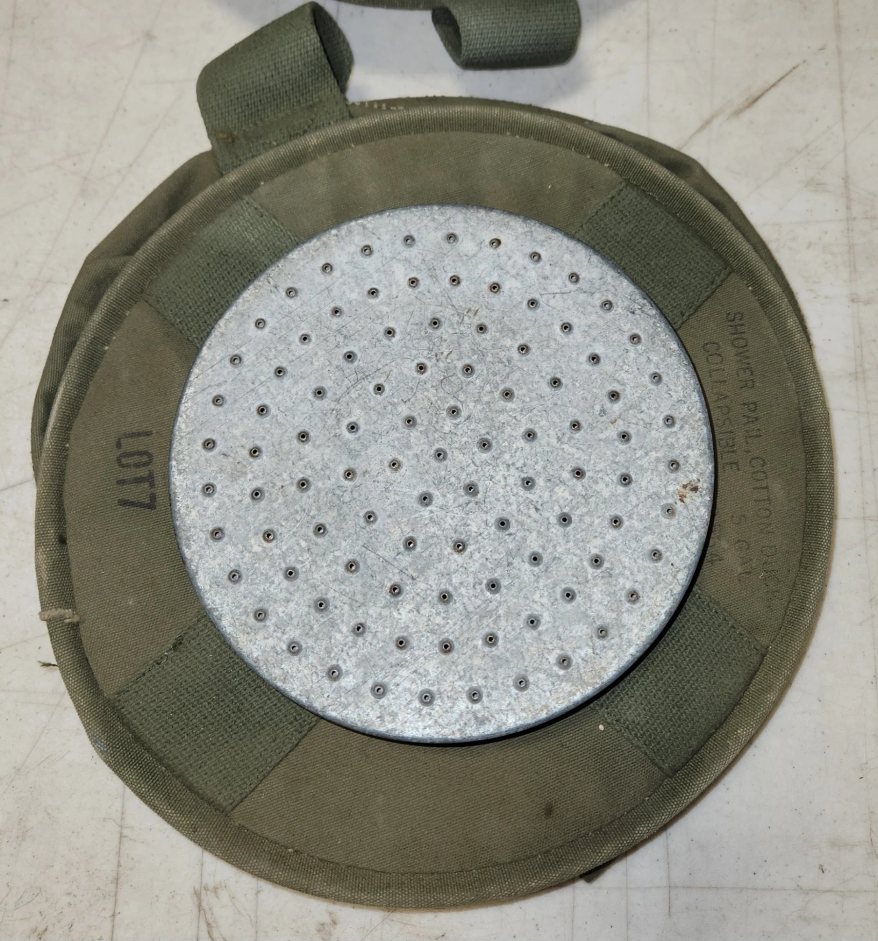 Canvas Shower Bucket, USGI - Image 2