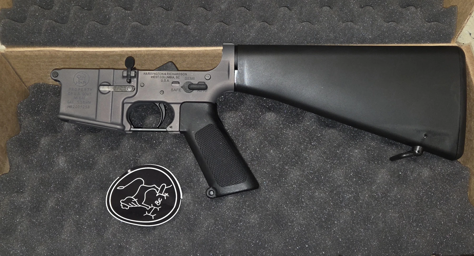 H&R M16A1 Lower Receiver, Complete (Semi-Auto) - Image 3