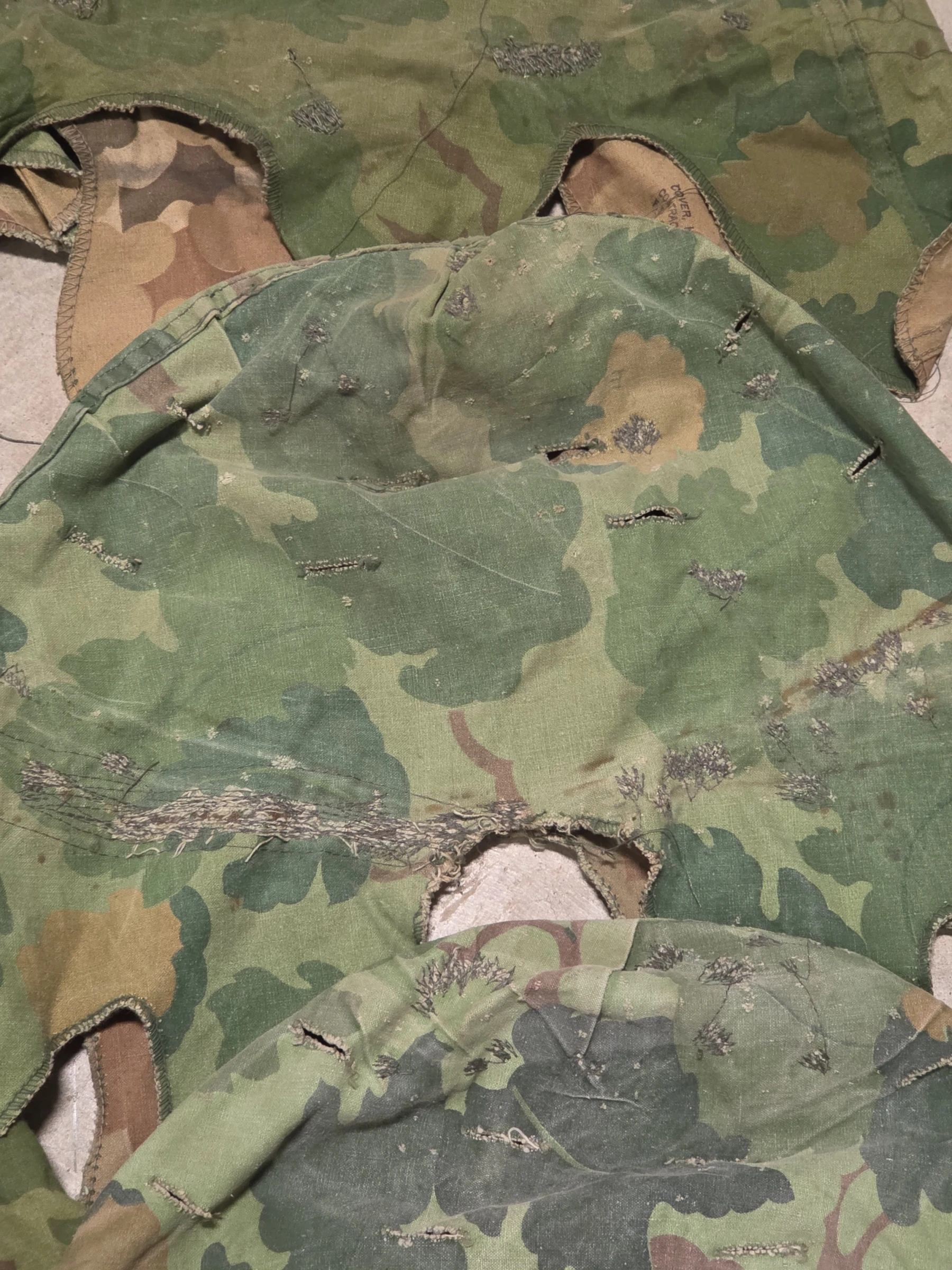Helmet Cover, Mitchell Pattern, Original (Repaired) - Image 2