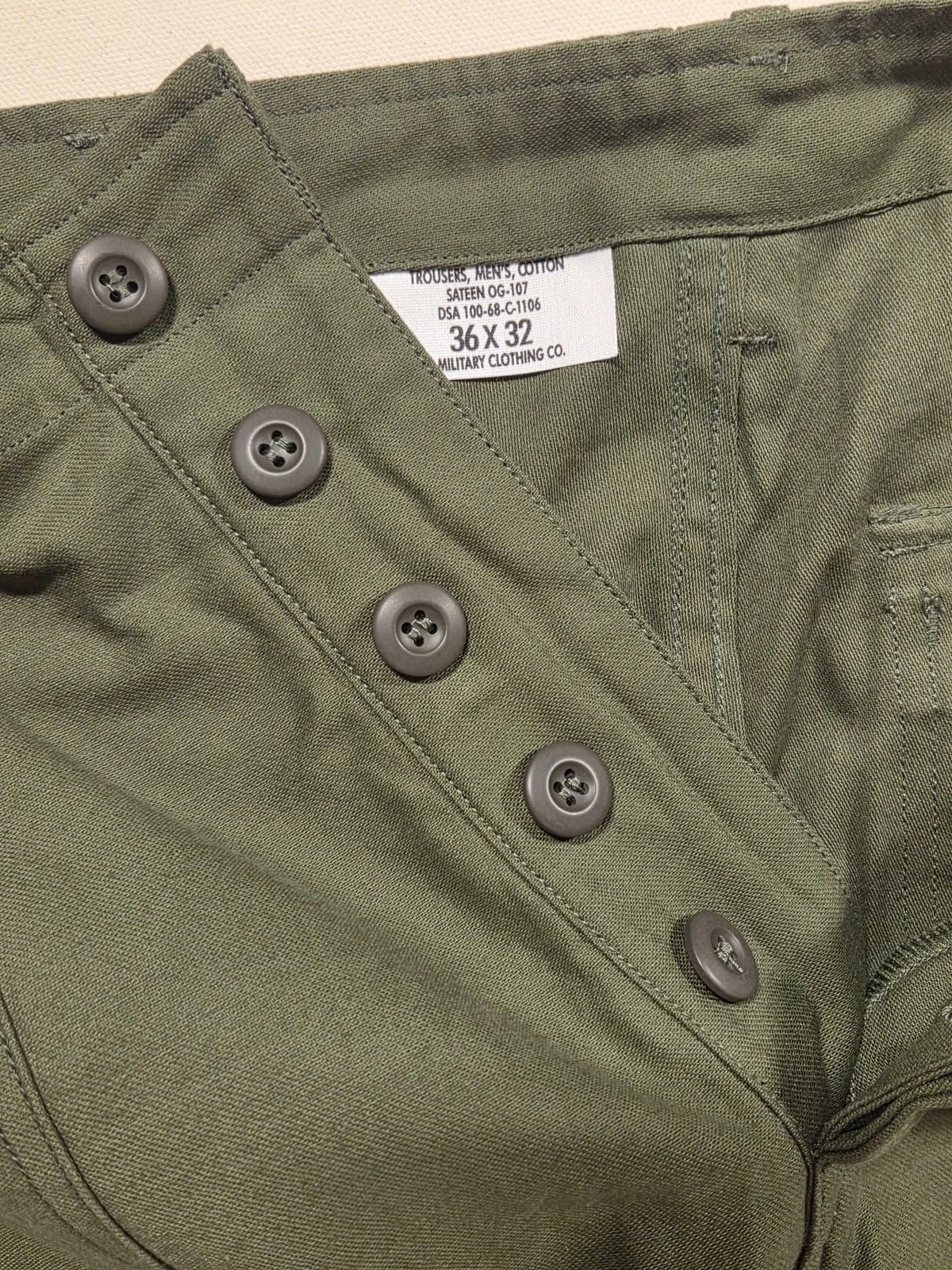 3rd Pattern OG-107 Sateen Fatigue Trousers - Image 3