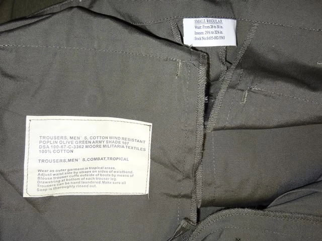 3rd Pattern Poplin Jungle Fatigue Pants - Image 1