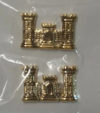 Engineers Branch of Service, Pin-On Bright - Image 1