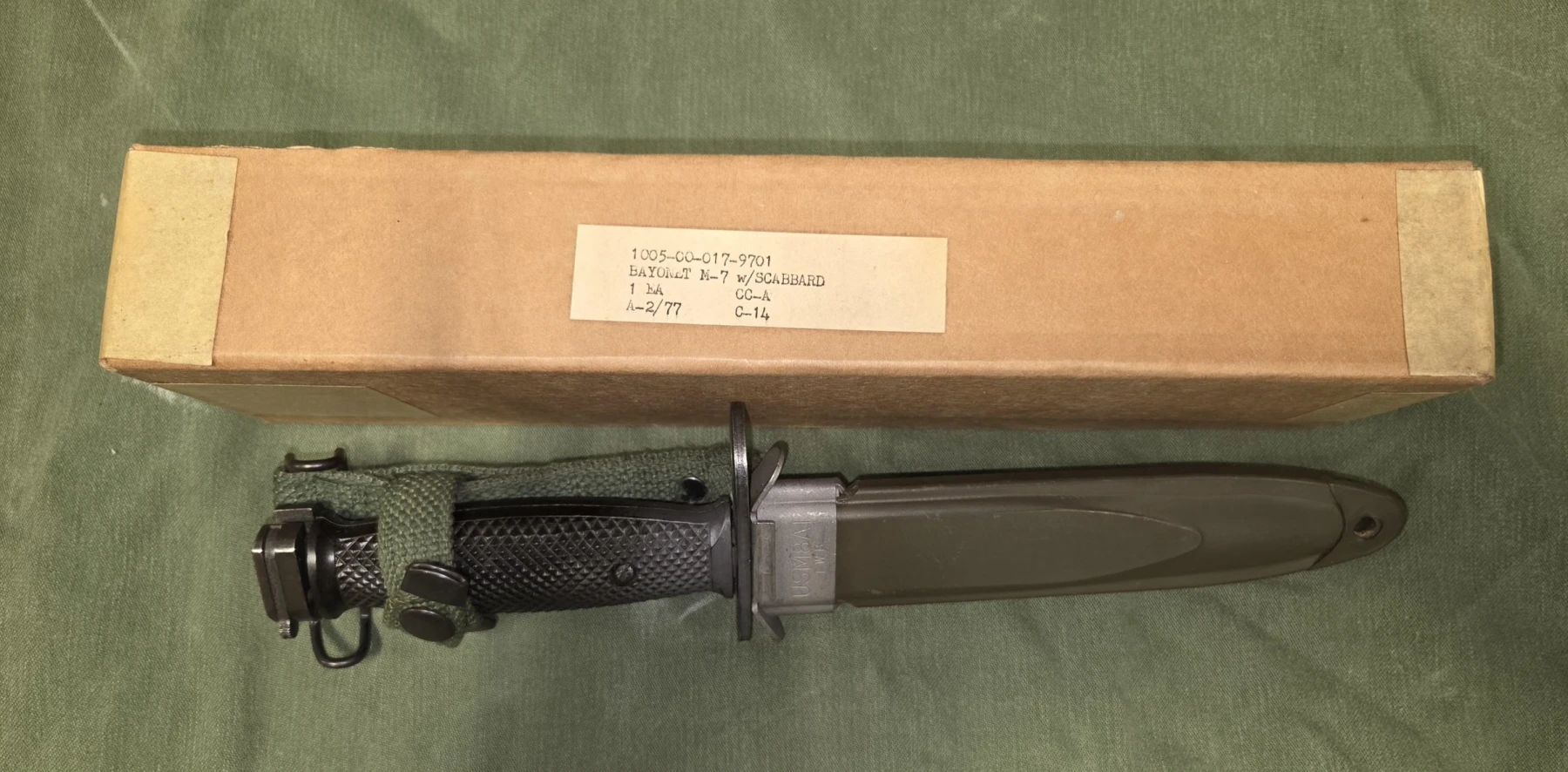M7 Bayonet w/ M8A1 Scabbard, NOS - Image 1