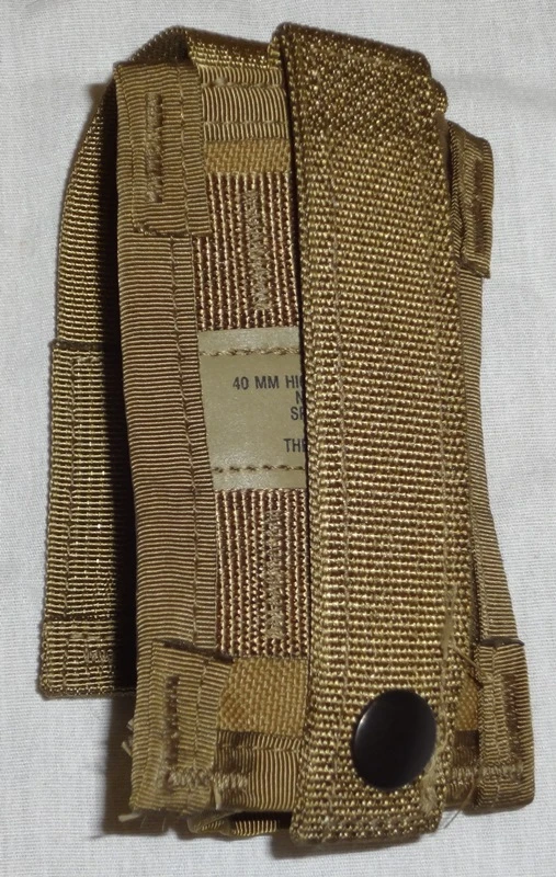MOLLE II 40mm HE Grenade Pouch, Coyote, USGI - Image 2