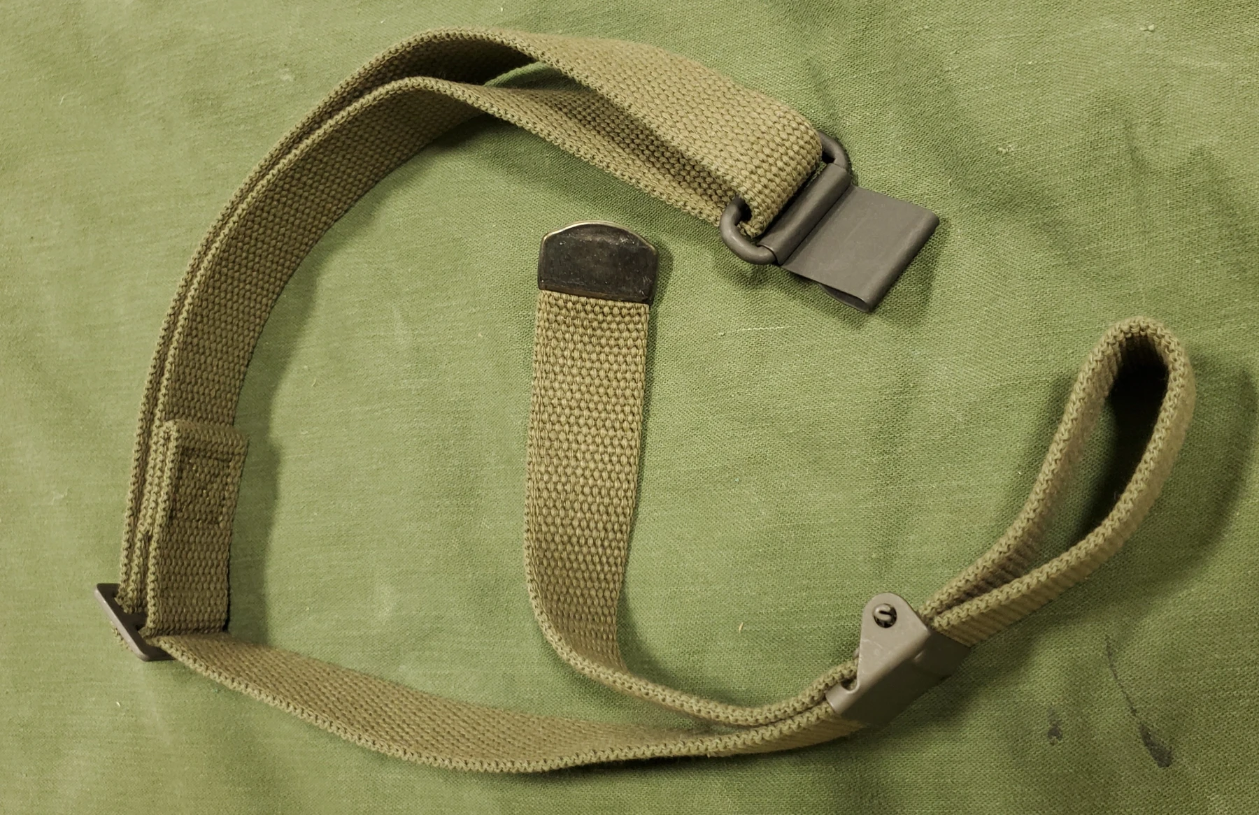 M-1 Rifle Sling, OD Cotton (NEW) - Image 2