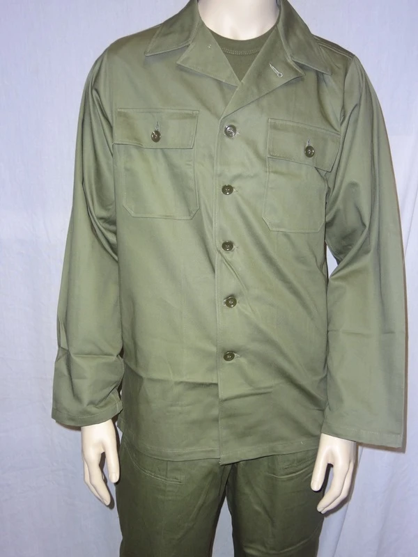 1st Pattern OG-107 Sateen Fatigue Shirt - Image 4