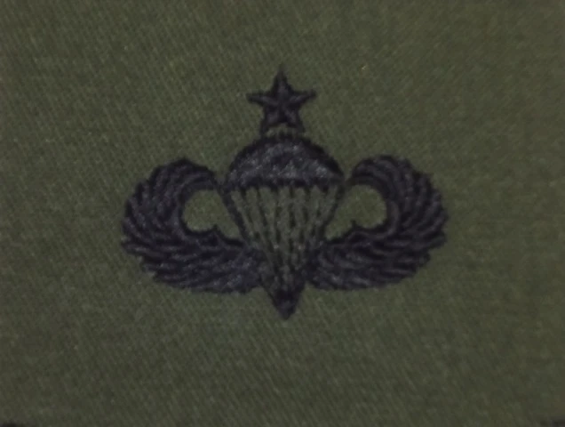 Parachutist Qualification Badge, Senior. Subdued. - Image 1