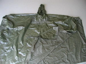 Poncho, USGI, Coated Nylon Twill (Heavy) - Image 1