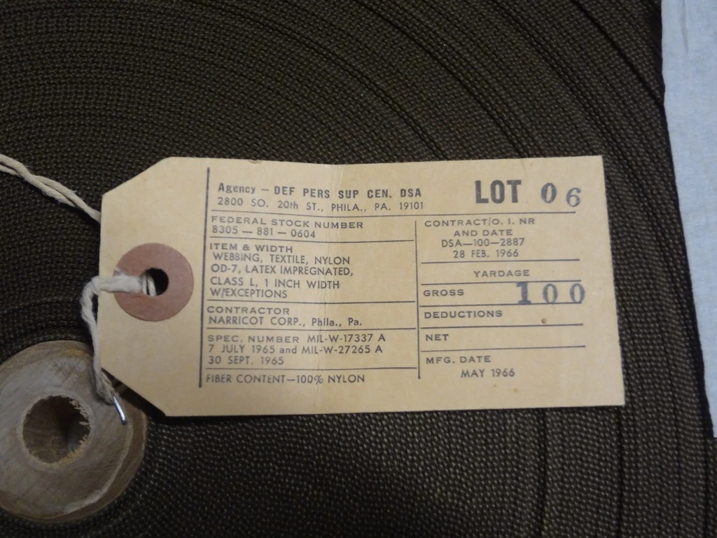 Nylon Rucksack / Gear Webbing, 1" - Image 2