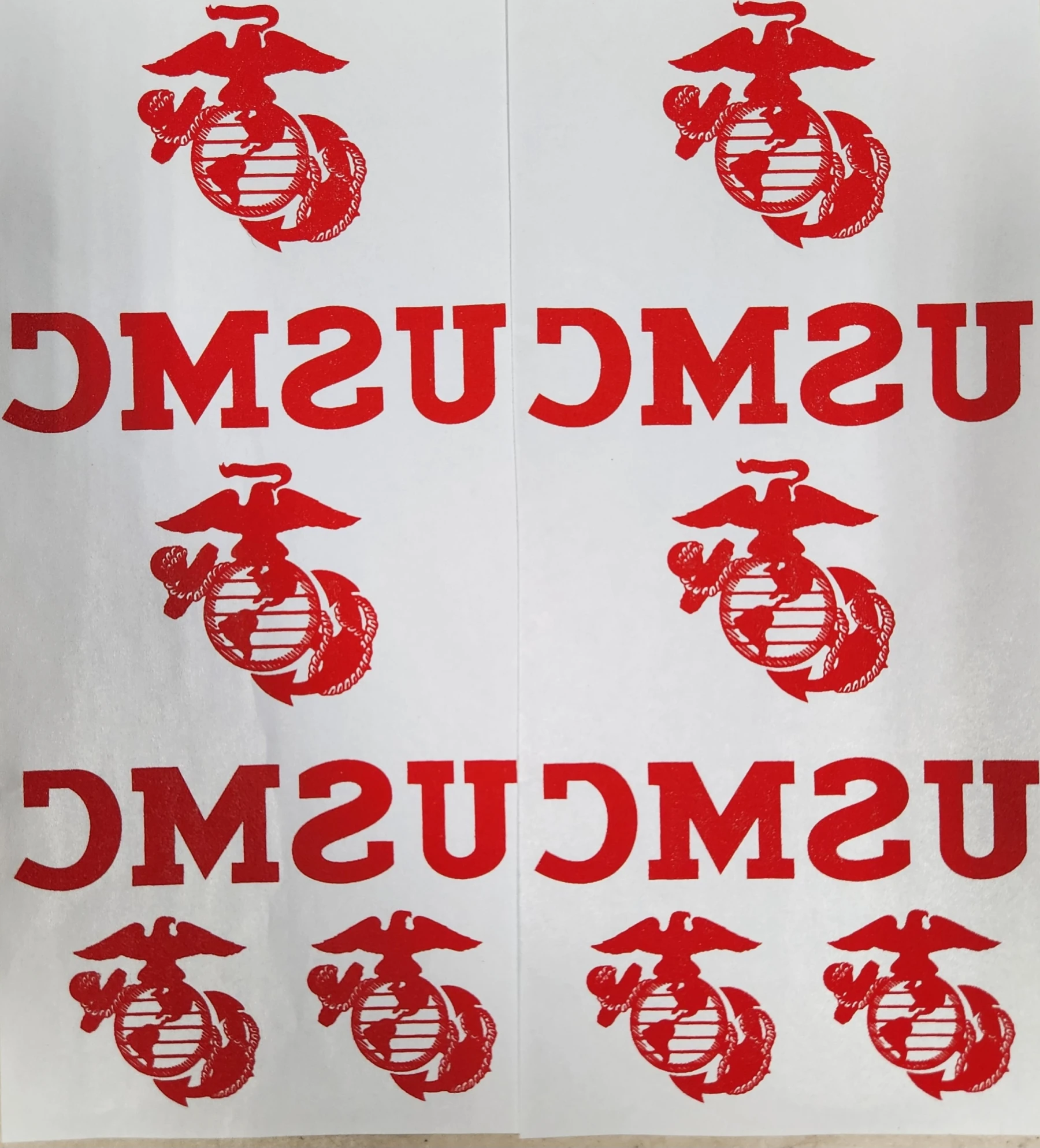 USMC EGA Iron-On Transfer, Sheet Set - Image 4