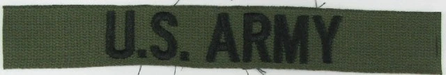 U.S. ARMY Branch Tape, Embroidered, Subdued - Image 1