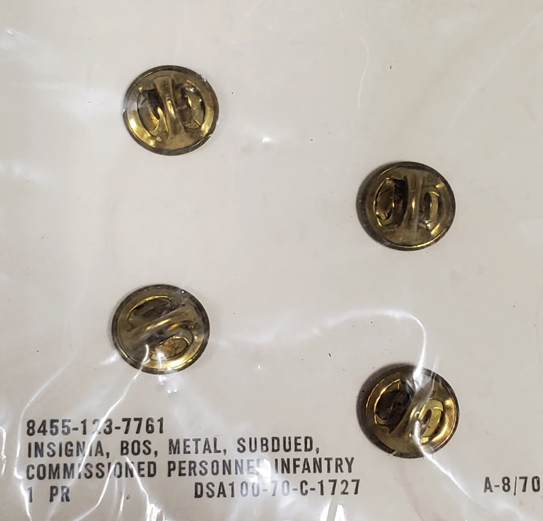 Infantry Branch of Service, Pin-On Subd. - Image 2