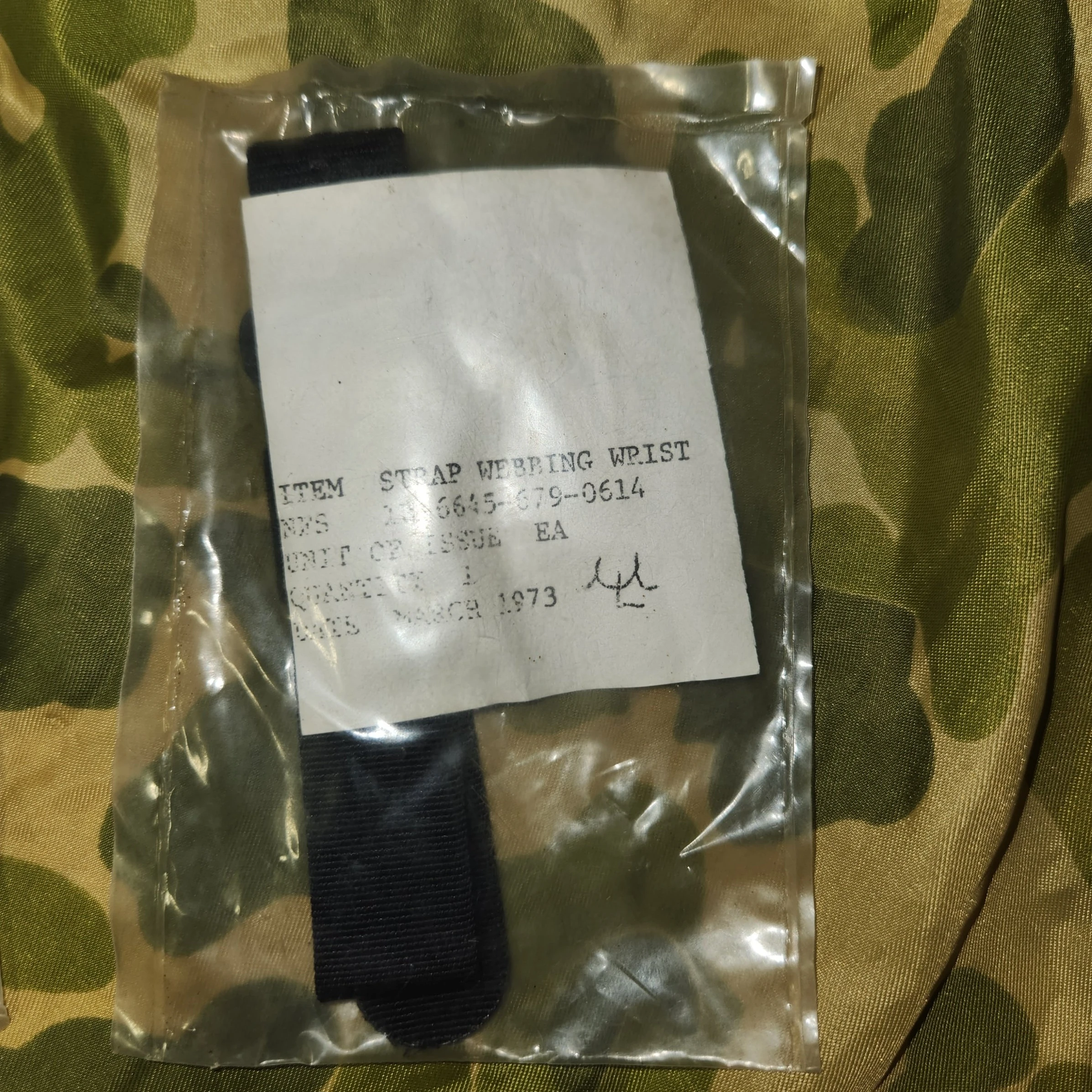 USGI Strap, Webbing, Wrist (Black)