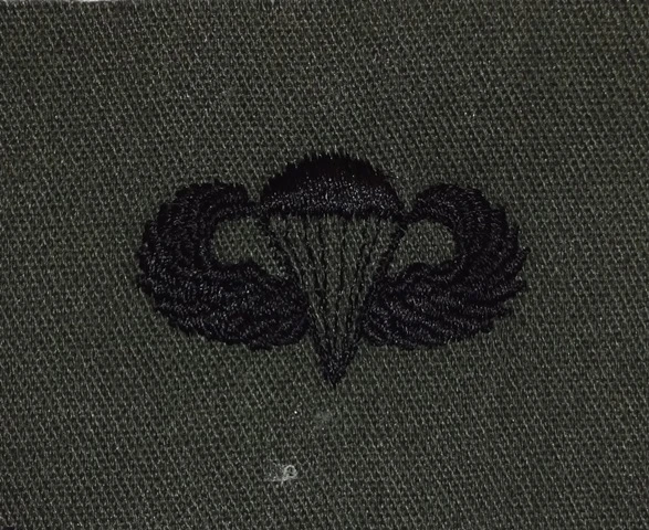 Parachutist Qualification Badge, Basic. Subdued.