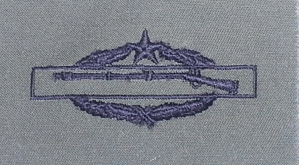Combat Infantryman's Badge, CIB, 2nd Award, Subdued