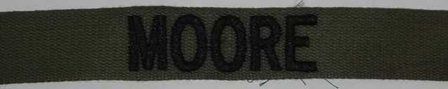 Name Tape, Embroidered, Subdued