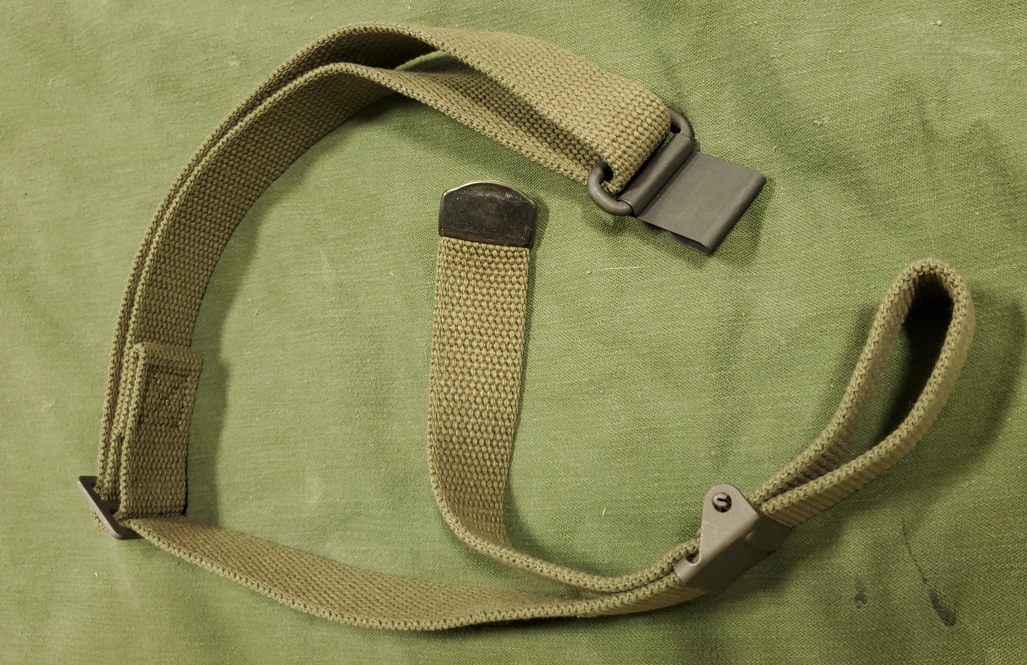 M-1 Rifle Sling, OD Cotton (NEW)