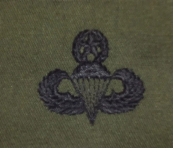 Parachutist Qualification Badge, Master. Subdued.