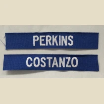 Name Tape, Embroidered, AF Blue