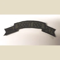 39th Scout Dog Platoon Scroll, Subd.