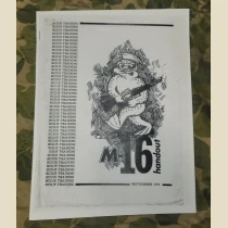 BUDS TRAINING M-16 HANDOUT 1971 (NEW)