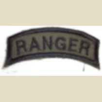 Ranger Tab, Twill, Subd