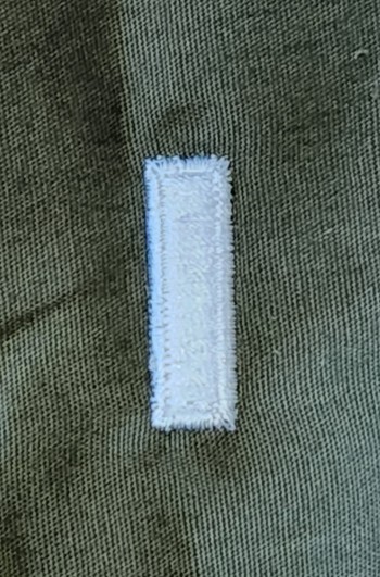1st Lieutenant, Sew-On Color