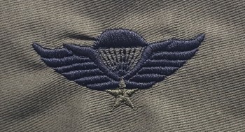 Vietnamese (RVN) Parachute Qualification Badge. Embroidered, Subd.