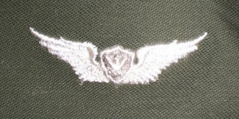 Army Aircraft Crewman Badge, Basic. Color