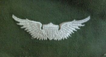 Army Aviator Qual Badge, Basic. Color