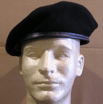 Beret, Man's, Wool (Black)