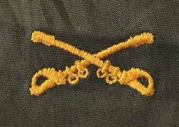 Cavalry Branch of Service, Sew-On Color