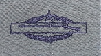 Combat Infantryman's Badge, CIB, 2nd Award, Subdued