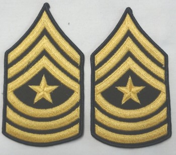 Sergeant Major, Color Sleeve Set (Gold on Green)
