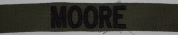 Name Tape, Embroidered, Subdued