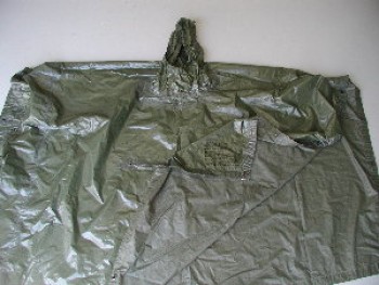 Poncho, USGI, Coated Nylon Twill (Heavy)