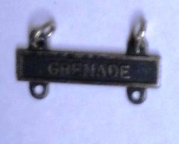 Grenade Qualification Bar for Marksman Badge.