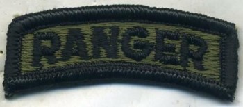 Ranger Tab, Standard, Subd - Black Border