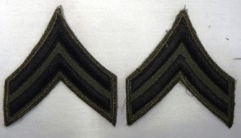 Corporal, Subd. Sleeve Set (Black on Green)