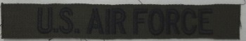 U.S. Air Force Tape, Embroidered, Subdued