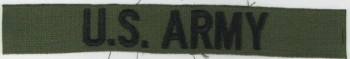 U.S. ARMY Branch Tape, Embroidered, Subdued